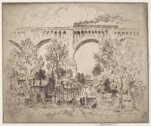 Viadukt, D., L. & W. v Nicholson, Pa. od Joseph Pennell