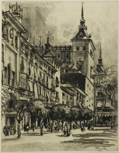 Zocodover, Toledo od Joseph Pennell