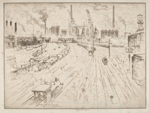 Koleje, Oberhausen od Joseph Pennell