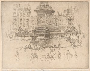 Trafalgarské náměstí od Joseph Pennell