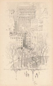 Union Square, 1904. od Joseph Pennell