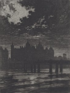 Whitehall Court, 1903. od Joseph Pennell