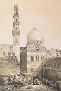 80. Mešita a hrobka el Ghoûry, Káhira, 1843. od Joseph Philibert Girault De Prangey