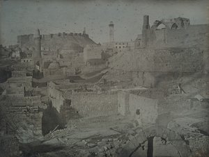 Aleppo, při pohledu z Antiochské brány, 1844.