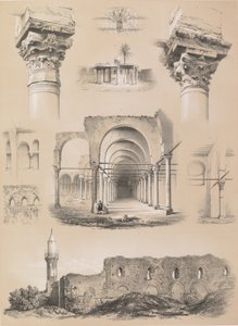 Podrobnosti, mešita Amrou, Káhira, 1843. od Joseph Philibert Girault De Prangey