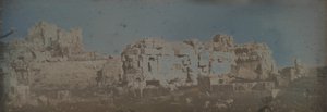 Šestihranný dvůr, Jupiterův chrám, Baalbek, 1843.