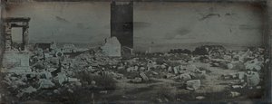 Ruiny a popředí, Akropole, Atény, 1842. od Joseph Philibert Girault De Prangey