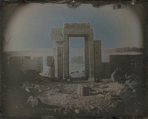 Horův chrám, Edfu, 1842-44. od Joseph Philibert Girault De Prangey