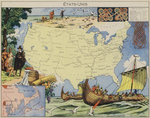 Spojené státy (barevná litografie) od Joseph Porphyre Pinchon