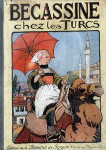 Přední strana obálky knihy "Becassine Chez les Turcs". od Joseph Porphyre Pinchon