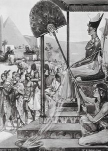 Přinášení pocty Ramesseovi II., 19. dynastie (litografie) od Joseph Ratcliffe (after) Skelton