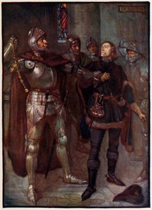 Hrabě z Angusu svléká zlatý řetízek z krku Roberta Cochrana od Joseph Ratcliffe Skelton