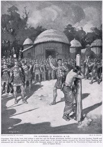 Bičování Boadicea, ilustrace z 