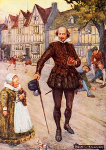 William Shakespeare ve Stratfordu nad Avonou od Joseph Ratcliffe Skelton
