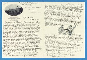 Autogramiáda plukovníkovi H. W. Feildenovi, Hotel Bellvue Cannes, 9. dubna od Joseph Rudyard Kipling
