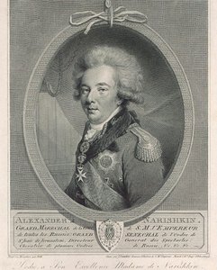 Portrét hraběte Alexandra Lvoviče Naryškina 1760-1826, 1801 od Joseph Saunders