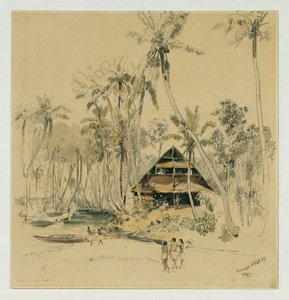Misionářův dům na ostrově Puinipet (Ponape), Caroline Islands