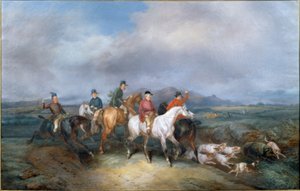 Eberjagd od Joseph Simon Volmar