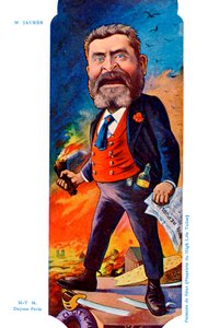 Jean Léon Jaurès - karikatura od Sirat