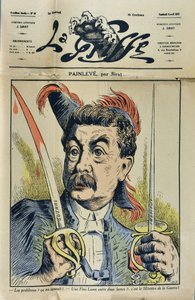 Portrét francouzského matematika a politika Paula Painleve (1863-1933) karikatura od Sirata dan „La Griffe““ z roku 1917.