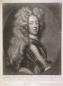 Oválný portrét Jiřího II., krále Velké Británie, 1706