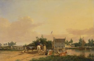 Buckenham Ferry, na řece Yare, Norfolk