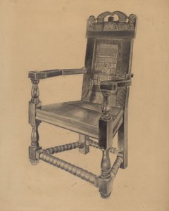 Vyřezávaná židle od Joseph Sudek