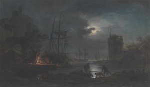 Moonlight, n. d. od Joseph Vernet.