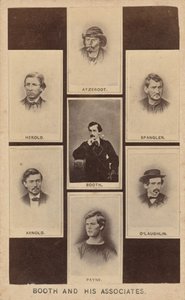 Booth a jeho společníci, 1865 (foto) od Joseph Ward