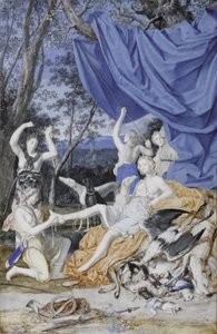 Francouzsky: Marie Terezie Rakouská jako Diana od Joseph Werner the Younger
