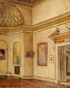 Severovýchodní roh galerie, Chiswick House (olej na plátně)