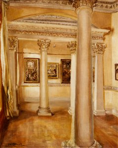 Sloupový salon, Chiswick House (olej na plátně)