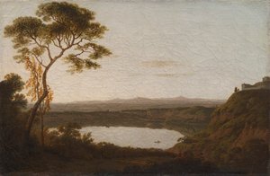 Jezero Albano od Joseph Wright of Derby