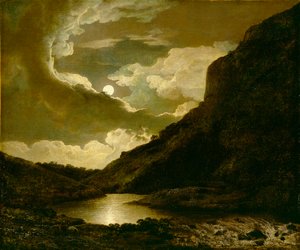 Matlock Tor od Moonlight, kolem roku 1778
