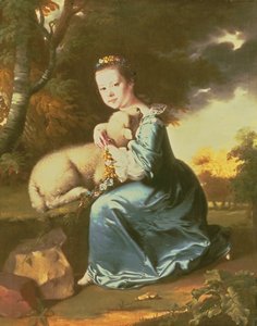Slečna Frances Warren, počátek 60. let 18. století (olej na plátně) od Joseph Wright of Derby