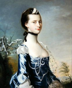 Portrét Elizabeth Copestake († 1790) (olej na plátně) od Joseph Wright of Derby