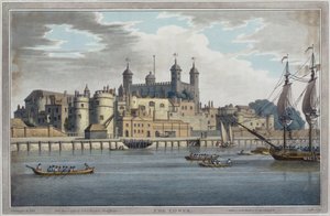 Tower of London, vyrytý J. C. Stadlerem (fl. 1780-1812), vydáno 1795 od Joseph after Farington