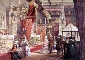Velká výstava: Středověký dvůr, návrh Pugin, 1851 (viz také 205263) od Joseph after Nash