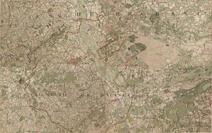 Mapa Heyst op den Bergh ou Heyst ten Bergh - Heist-op-den-Berg od Joseph de Ferraris
