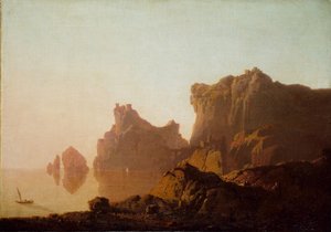 Salernský záliv od Joseph of Derby Wright