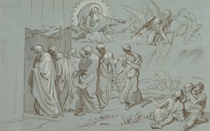 Bůh povolává Noema a jeho rodinu do archy, 1827.
