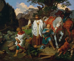 Rudolf von Habsburg a kněz