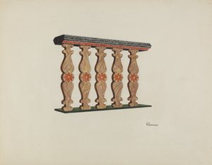 Choir Rail, 1938. od Josephine C. Romano