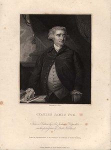 Charles James Fox (1749-1806), rytý John William Cook (rytina) od Joshua (after) Reynolds