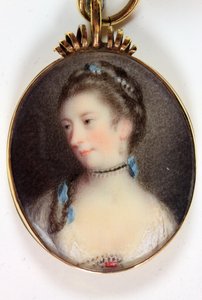 Lady Anne Campbell, hraběnka ze Strafford (smalt)