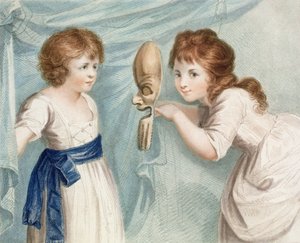 Maska, vyryl Luigi Schiavonetti (1765-1810), pub. od T. Simpsona a Darling & Thompson