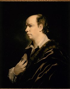 Oliver GOLDSMITH, Portrét kolem roku 1770 (olej na plátně) od Joshua (studio of) Reynolds