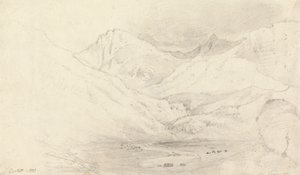 Údolí Nant Ffrancon, Caernarvonshire od Joshua Cristall