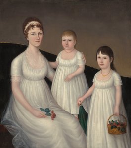 Grace Allison McCurdy Paní Hugh McCurdy a její dcery, Mary Jane a Letitia Grace, c1806.