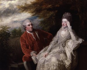 David Garrick; Eva Maria Garricková, rozená Veigelová od Joshua Reynolds